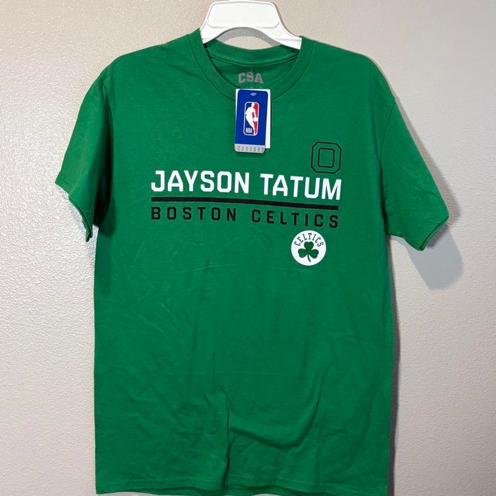 NBA Boston Celtics Jayson Tatum Kelly Green Graphic T-Shirt Mens Medium NWT